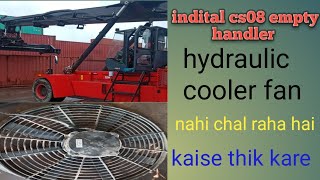 indital cs08 hydraulic cooler fan problem [upl. by Idnic]