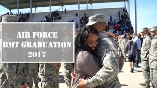 Air Force BMT Graduation Vlog  Part 1 [upl. by Idaline298]