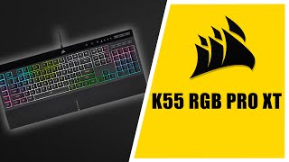 Corsair K55 RGB PRO XT Keyboard  Unboxing And Looks [upl. by Eyanaj]