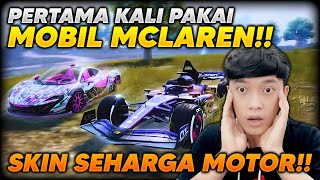 PERTAMA KALI PAKAI SKIN MOBIL SULTAN MCLAREN  MAHAL BANGET SEHARGA MOTOR BENERAN   PUBG MOBILE [upl. by Atikihc16]