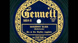 Bix and his Rhythm Jugglers quotDavenport Bluesquot [upl. by Dodd]