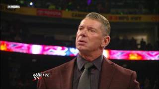 Mr McMahon addresses the WWE Universe [upl. by Ollayos]