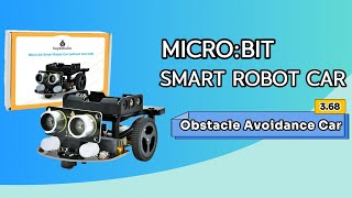 KS4036F Keyestudio Microbit Smart Robot Car Project 368 Obstacle Avoidance Car microbit robot [upl. by Eanram569]