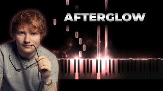 Ed Sheeran  Afterglow  Piano Cover Instrumental Karaoke [upl. by Adnael]