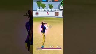 Support for nepal 🇳🇵timro kakh mero nepali song freefireshorts tondegamer [upl. by Innavoig501]