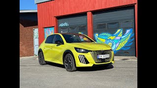 Test av oppgraderte Peugeot E208 GT [upl. by Ruthe]