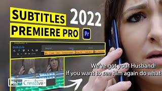 How to add Subtitles in Premiere Pro 2022  KaiCreative [upl. by Annayk]