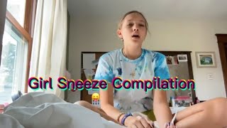 Girl Sneeze Compilation [upl. by Teerpnam968]