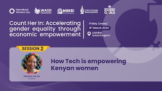 How Tech is empowering Kenyan women  Melanie Jacob [upl. by Ellocin293]