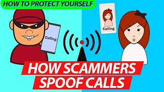 How Scammers Spoof Calls How to protect yourself [upl. by Leirol673]