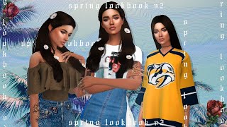 SIMS 4 CAS  SPRING LOOKBOOK V2  FULL CC LIST amp DOWNLOAD [upl. by Itteb]