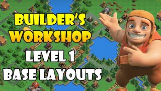 Builder Workshop Base Layout Level 1  Builder Workshop Layout  Best Builder Workshop Bases Level 1 [upl. by Eyt]