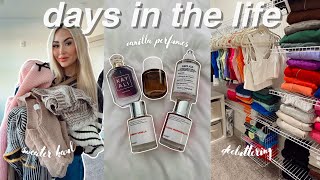 VLOG lululemon closet declutter my fav vanilla perfumes for fall cupshe sweater haul amp more [upl. by Annoyk]