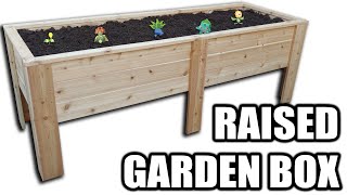 How to Build a MASSIVE Raised Garden Box  Free Plans [upl. by Anneg]