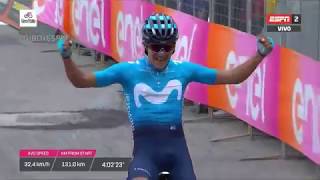 Emocionante llegada de Carapaz en el Giro de Italia 2019 [upl. by Nemaj274]