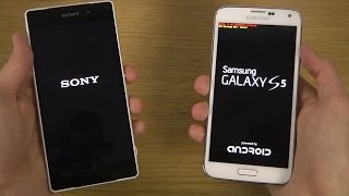 Sony Xperia Z2 vs Samsung Galaxy S5  Which Is Faster [upl. by Vivyan]