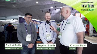 Pesticon 2024 interview with Sanket and Stephen from Flick Anticimex Pty Ltd [upl. by Elylrac509]