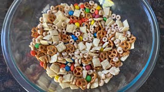 Homemade Chex Mix Recipe 🍿🥨 No Bake Sweet amp Salty Chex Party Snack Mix  So Easy 🥜🎉 [upl. by Nerrual]