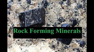 Silicate minerals or rock forming minerals Rock forming minerals geology [upl. by Yrtnahc]