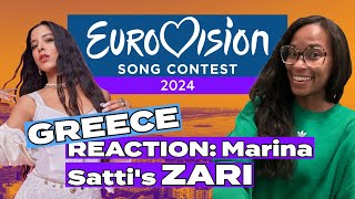 LIVE REACTION Marina Sattis ZARIquot Greece 🇬🇷 Eurovision 2024 [upl. by Ynatirb]