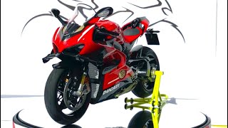 Tamiya 14140  Ducati Superleggera V4  360° review  scale 112  scale model bike [upl. by Assenay332]