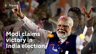 India Election Modi wins but BJP shocked by loss of majority [upl. by Sacha]