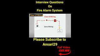 Classes of Wiring in Fire Alarm System firealarmsystems youtubeshorts interview [upl. by Harlin]