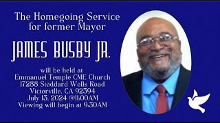 Homegoing Services for James Busby Jr [upl. by Kliber371]