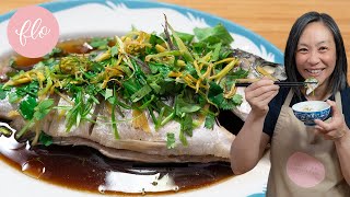 This Steamed Fish is EASY to make  Chinese Steamed Fish with Ginger amp Onion [upl. by Selhorst933]