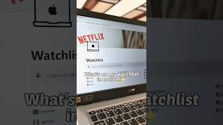 my watchlist page in notion notion notiontemplate notiontips [upl. by Ehudd]