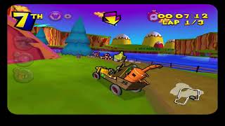 Wacky Races Starring Dastardly and Muttley PS2 gameplay [upl. by Akenihs19]