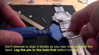 How to resize a stainless steel watch band [upl. by Perl]