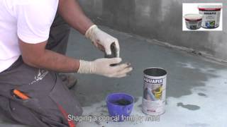 Instant plugging and sealing of water leaks with AQUAFIX by ISOMAT SA [upl. by Willmert877]