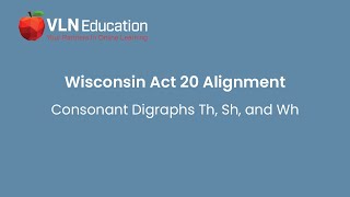 Consonant Digraphs Th Sh and Wh [upl. by Leda]