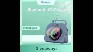 ⭐Gueray Giveaway⭐️ Bluetooth CD Player [upl. by Enelra245]