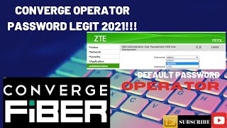 CONVERGE OPERATOR ACCOUNT USER AND PASSWORD 2022 100 Legit [upl. by Kalb211]