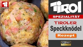 Tiroler Speckknödel  Rezept [upl. by Natie]