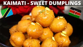 Kalimati Recipe  East African Kaimati  Sweet Dumplings [upl. by Ahsets731]