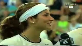 Federer and Mirka oncourt interview Hopman Cup 2002 [upl. by Haletta]