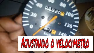 Como Ajustar o Velocimetro Analógico  Ajustando o velocimetro Kilometros [upl. by Hose]