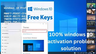 How to free activation windows 10 windows 10 activation problem kyse solve karen windows 10 pro [upl. by Bomke]