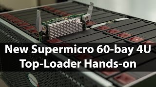 New Supermicro 60bay 4U Top Loader Handson [upl. by Balfour]