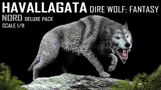 Rebor ™ Fantasy Dire Wolf  Schattenwolf  Schrecklicher Wolf  Havallagata  Nord  Unboxing [upl. by Melborn314]