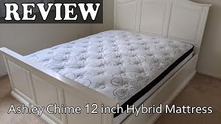 Ashley Chime 12 inch Hybrid Mattress Review [upl. by Drehcir89]