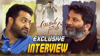 Jr NTR and Trivikram Exclusive Interview About Aravinda Sametha Movie  Aravinda Sametha Latest News [upl. by Alleirbag]