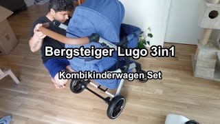 Bergsteiger Lugo 3in1  Kombikinderwagen Set  Unboxing  First Look [upl. by Kosse56]