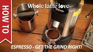 How To Basic Espresso Technique  Dialing in Grind Size [upl. by Rhody]