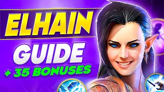 Elhain Raid Shadow Legends🔥Champion Beginners Guide Build Masteries🔥2024 [upl. by Erdreid]