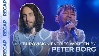 All Eurovision entries written by PETER BORG  RECAP [upl. by Atteuqahc]