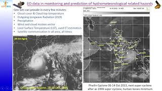 Overview of EOS and geospatial techniques for hydro meteorological hazards assessment [upl. by Mauceri91]